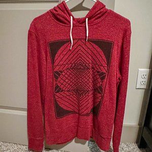 Heather Red Retro Hoodie (Size S)